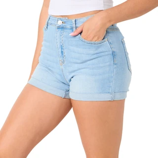 Thumbnail 3: Evolve Denim Juniors Roll Cuff Denim Shorts 