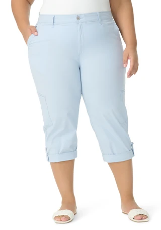 Thumbnail 1: Gloria Vanderbilt Plus Cargo Capris 