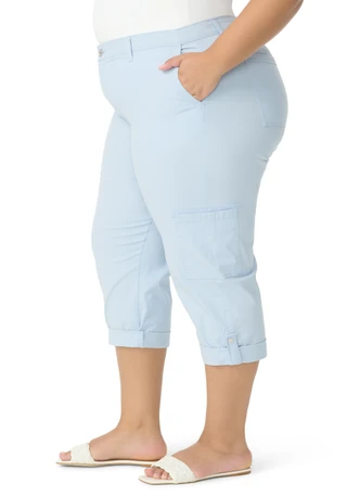Thumbnail 3: Gloria Vanderbilt Plus Cargo Capris 