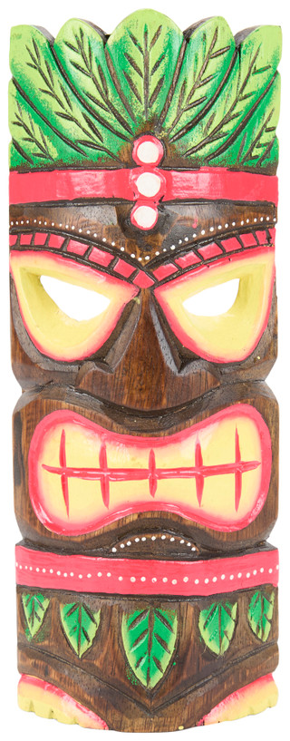 Thumbnail 1: Chesapeake Bay 12 In Wooden Tiki Mask Wall Art 