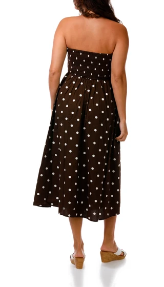 Thumbnail 3: JAPNA Juniors Strapless Bandana Print Midi Dress 