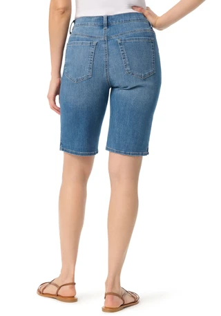 Thumbnail 3: Gloria Vanderbilt Petite Amanda Bermuda Shorts w/ Slit 