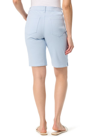 Thumbnail 2: Gloria Vanderbilt Petite Side Slit Amanda Bermuda Shorts 