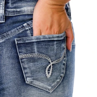 Thumbnail 2: YMI Juniors Denim Shorts 
