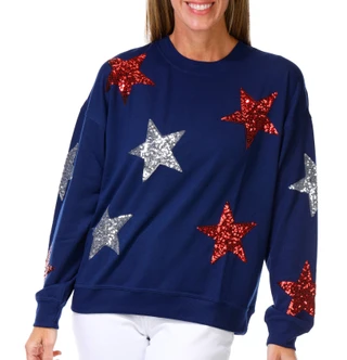 Thumbnail 1: Philosophy Women's Sequin Star Sweater 