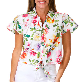 Thumbnail 1: Philosophy Women's Short Sleeve Tie Front Top 