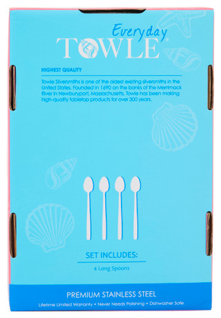 Thumbnail 2: Towle 4 Pk Antigua Frost Long Spoons 