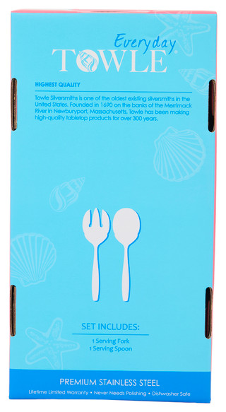 Thumbnail 2: Towle 2 Pc Antigua Frost Serving Set 