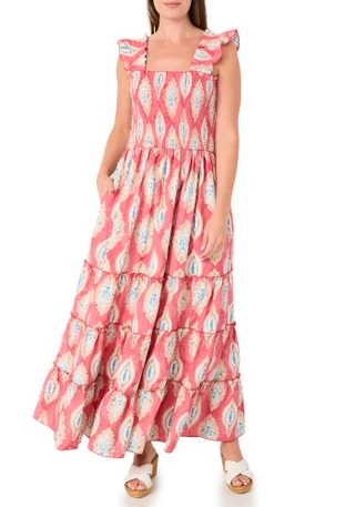 Thumbnail 1: MELLODAY Women's Sleeveless Smocked Tiered Maxi Dress 