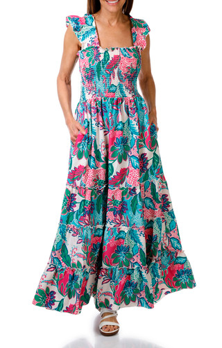 Thumbnail 1: MELLODAY Women's Sleeveless Smocked Tiered Maxi Dress 