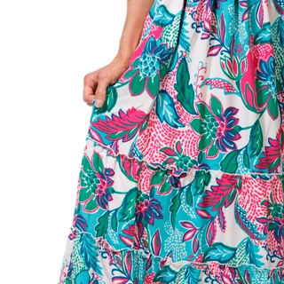 Thumbnail 4: MELLODAY Women's Sleeveless Smocked Tiered Maxi Dress 