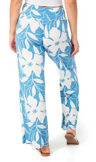 Thumbnail 2: OCEAN DRIVE Juniors Smocked Waist Wide Leg Pants 