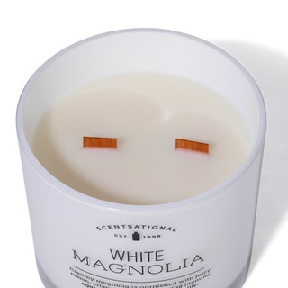 Thumbnail 4: SCENTSATIONAL 26 OZ White Magnolia Soy Candle 