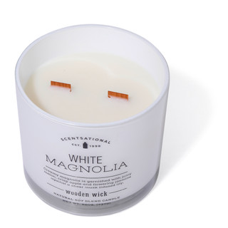 Thumbnail 7: SCENTSATIONAL 26 OZ White Magnolia Soy Candle 