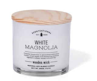 Thumbnail 2: SCENTSATIONAL 26 OZ White Magnolia Soy Candle 
