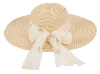 Thumbnail 2: Catherine Malandrino Lace Pearl Ribbon Trim Floppy Sun Hat 