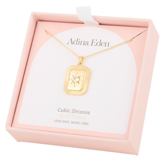 Thumbnail 1: ADINA EDEN Gold Plated Star Pendant Necklace  