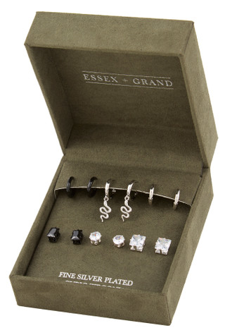 Thumbnail 1: Essex + Grand  6 Pr Hoop & Stud Earrings 