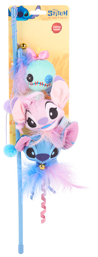 Thumbnail 1: Disney Stich Cat Teaser & Toy Set w/ Catnip  