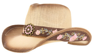 Thumbnail 1: CoG Floral Band Cowgirl Hat 
