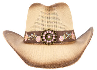 Thumbnail 2: CoG Floral Band Cowgirl Hat 