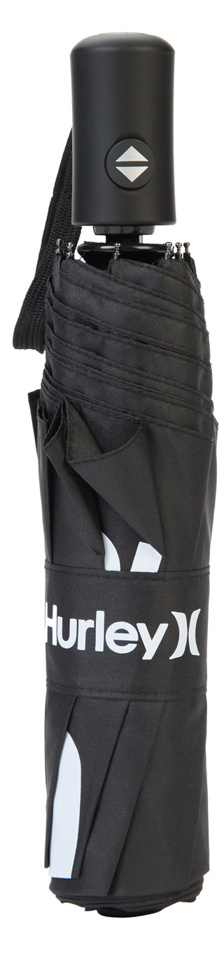 Thumbnail 1: Hurley Logo Print Auto Open/Close Umbrella  