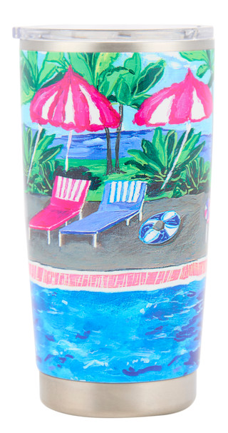 Thumbnail 3: Chubby Mermaids 20 oz Spring Break Tumbler  