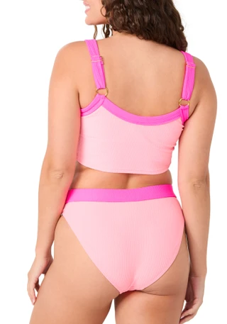 Thumbnail 4: Cyn & Luca Juniors Scoop Neck Ribbed Bikini Top 