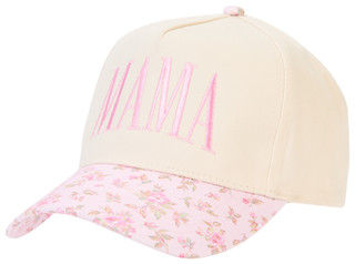 Thumbnail 1: David and Young Women's Floral Mama Print Brim Baseball Hat 