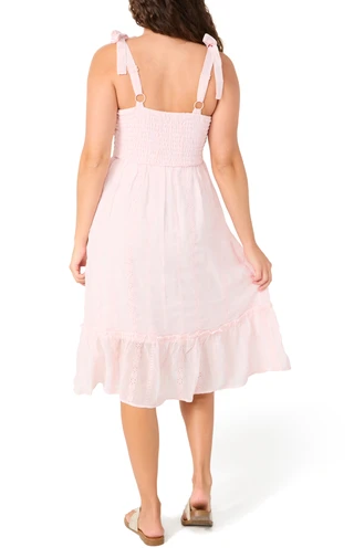 Thumbnail 2: As U Wish Juniors Sleeveless Eyelet Midi Dress 