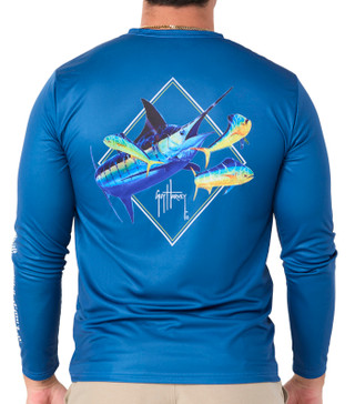 Thumbnail 2: Guy Harvey Men's Outdoor Long Sleeve Shirt 