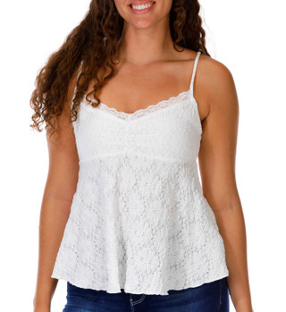 Thumbnail 1: Madden Girl Juniors Sleeveless Lace Babydoll Top 