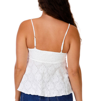 Thumbnail 3: Madden Girl Juniors Sleeveless Lace Babydoll Top 