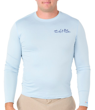 Thumbnail 1: Salt Life Men's Outdoor Long Sleeve Performance Shirt 