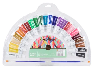 Thumbnail 1: Colorfun 27 Pc Acrylic Paints Set 
