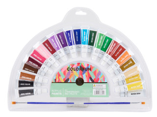 Thumbnail 2: Colorfun 27 Pc Acrylic Paints Set 