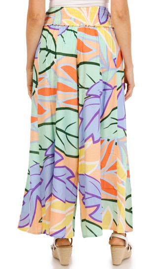 Thumbnail 2: TRU DESTINATIONS Women's Print Challis Wide Leg Pant 