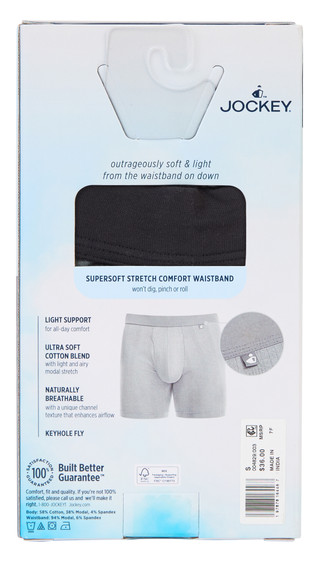 Thumbnail 2: Jockey Men's 3 Pk Hypersoft Boxer Briefs Set 