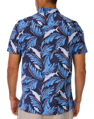 Thumbnail 2: Salt Life Men's Palm Promenade Button Front Shirt 
