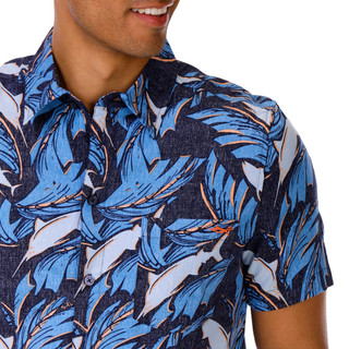 Thumbnail 3: Salt Life Men's Palm Promenade Button Front Shirt 
