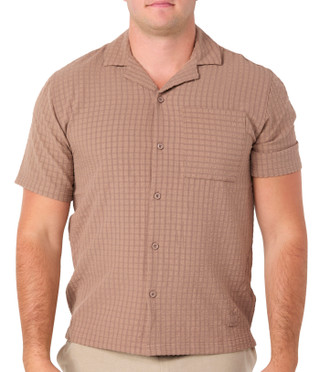Thumbnail 1: SAINTS STUDIO Men's Textured Button Down Shirt 