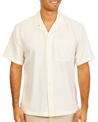 Thumbnail 1: SAINTS STUDIO Men's Textured Button Down Shirt 