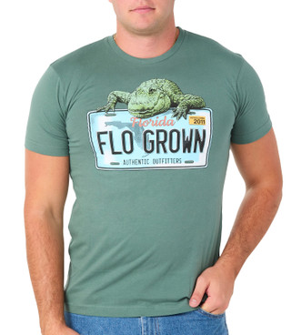 Thumbnail 1: FloGrown Men's Gator License Plate Graphic T-Shirt 