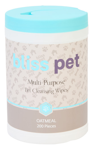 Thumbnail 1: Bliss 200 Pc Oatmeal Multi-Purpose Pet Cleaning Wipes 
