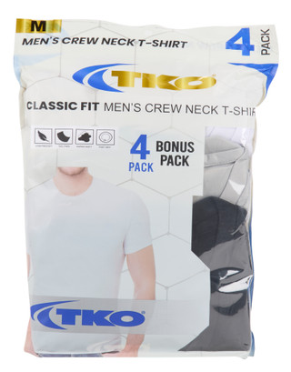 Thumbnail 1: TKO Men's 4 Pk Crew Neck Tees  