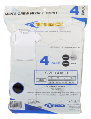 Thumbnail 2: TKO Men's 4 Pk Crew Neck Tees  