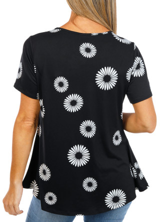 Thumbnail 2: BOBEAU Women's Floral Print Top  