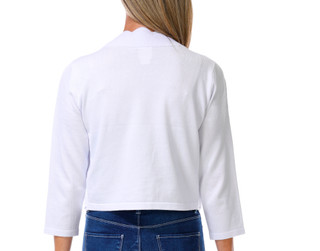 Thumbnail 2: Zac & Rachel Women's Solid Round Hem Open Front Cardigan  