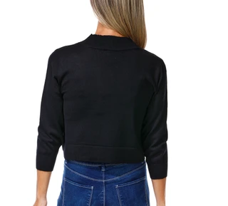 Thumbnail 4: Zac & Rachel Women's Solid Round Hem Open Front Cardigan  