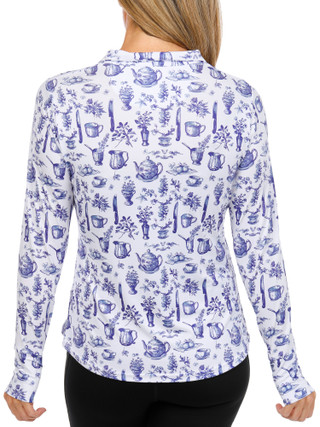 Thumbnail 3: TAILORBYRD Women's Active Performance Quarter Zip Top  